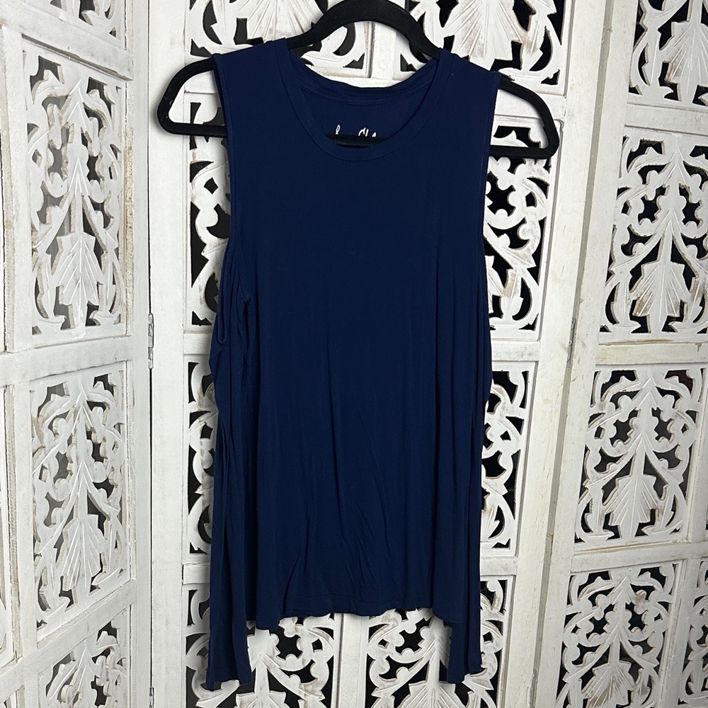 Sam Edelman Navy Sleeveless Swing Tank